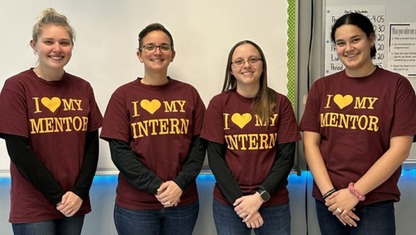 Group photo of mentors and interns