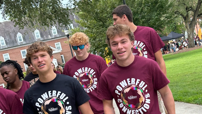 Powerful Connections group of students on campus