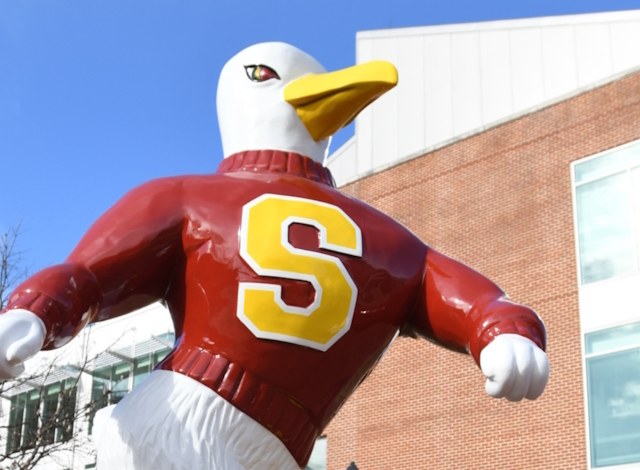 Salisbury University Sammy the Seagull Statue