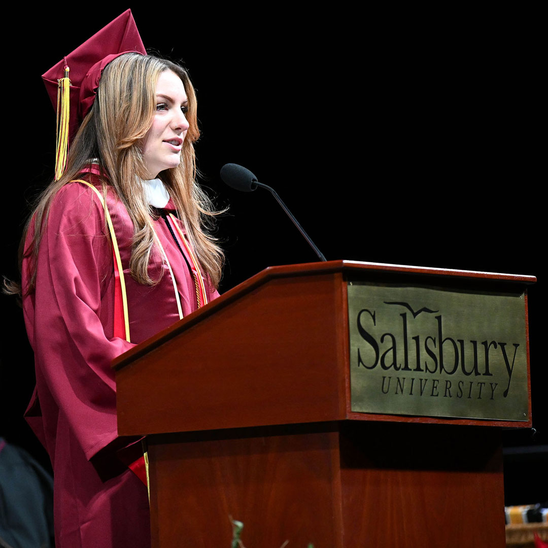 Student Commencement speaker Alexandria Barton