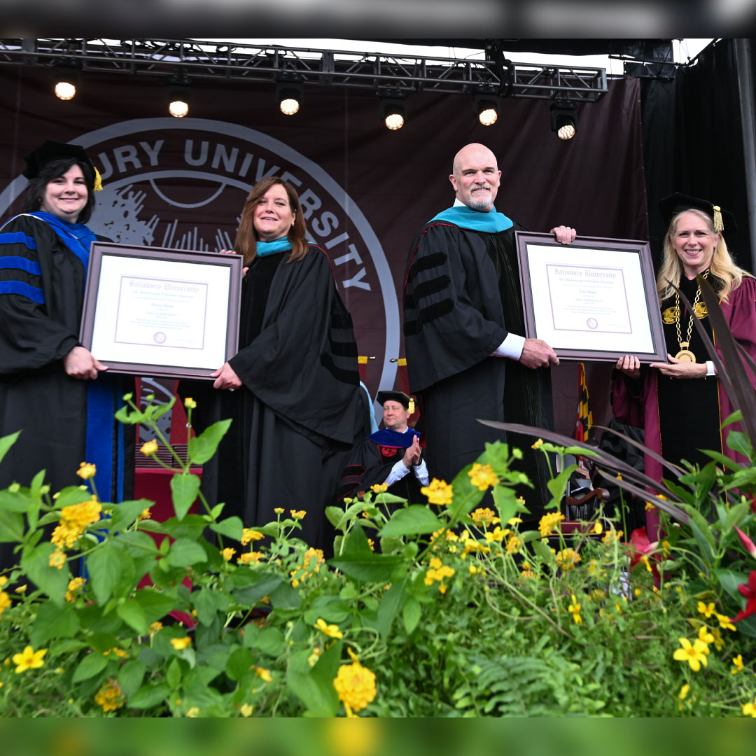 Dan and Stacey Quinn honorary degree presentation